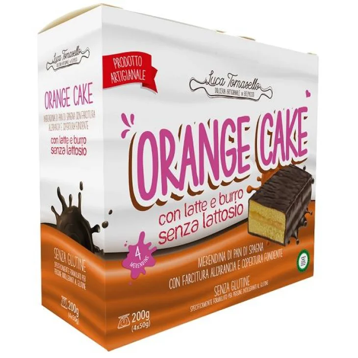 Orange Cake Merendina All'arancia Con Copertura Di Cioccolato Fondente 4x50g