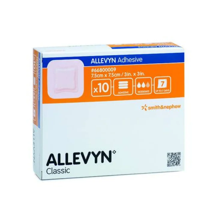 Allevyn Adhesive Medicazione per Ferite 7.5 x 7.5 3m