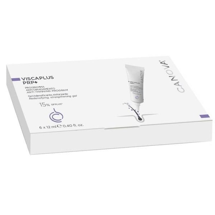 Canova Viscaplus PRP+ Gel Ridensificante e Rinforzante Capelli 6 tubi