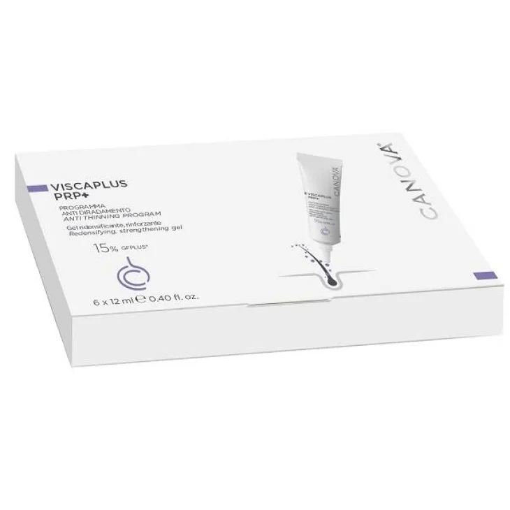 Canova Viscaplus PRP+ Gel Ridensificante e Rinforzante Capelli 6 tubi