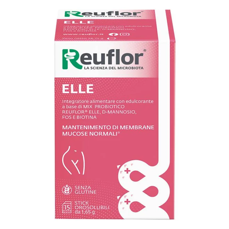 Reuflor Elle Integratore per le Vie Urinare delle Donne 15 stick