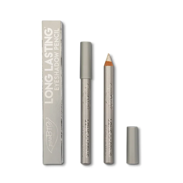 Purobio Cosmetics Matitone Ombretto Long Lasting 028L Colore Argento 3 g