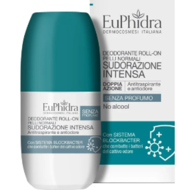 Euphidra Deo Roll-on Senza Profumo 2 Pezzi Da 50 Ml