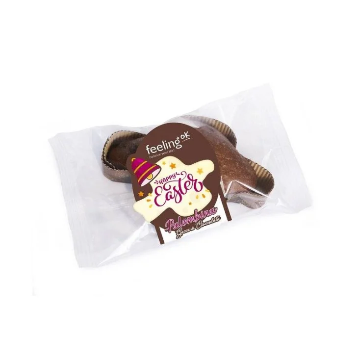 FeelingOk Palombina Colomba con Gocce di Cioccolato e pochi Carboidrati 100 g