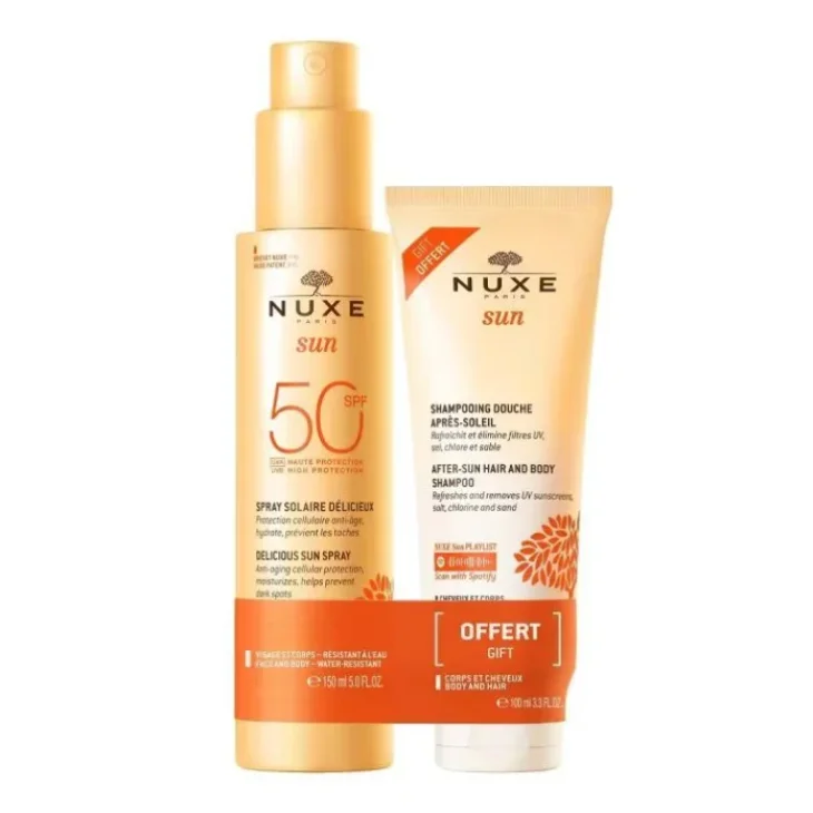 Nuxe Sun Latte Spray SPF50 150 ml + Shampoo Doccia Doposole 100 ml