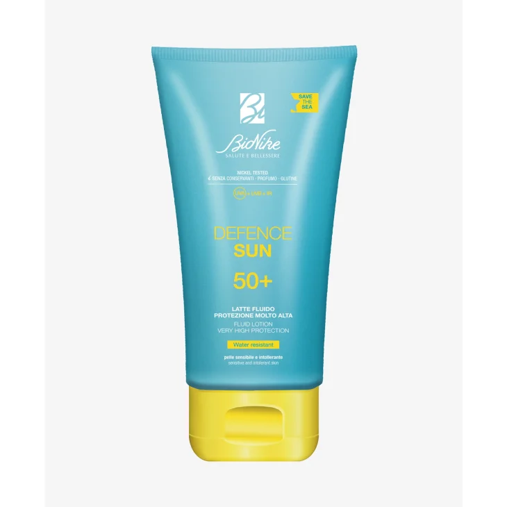 BioNike Defence Sun Latte Fluido Spf 50+ Protezione Solare Viso e Corpo 100 ml
