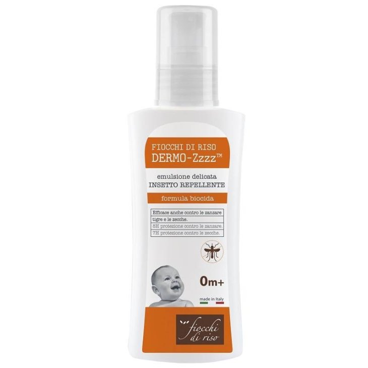 Fiocchi di Riso Dermo ZZZZ Insetto Repellente per Neonati 100 ml