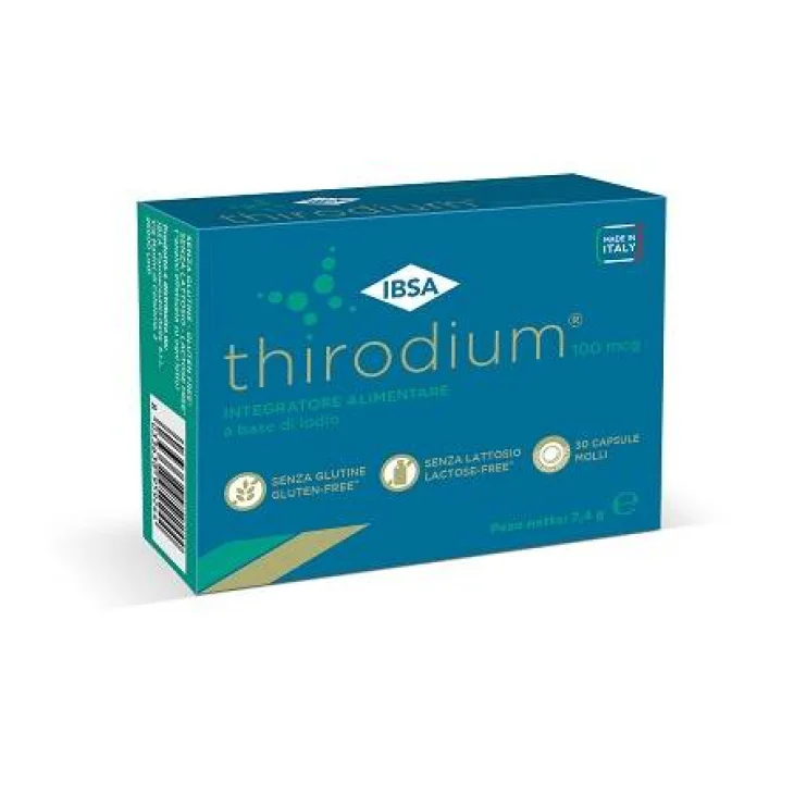 Thirodium 100 MCG Integratore per gravidanza e allattamento 30 capsule molli