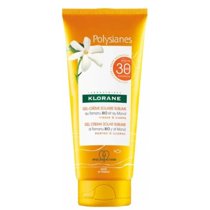 Klorane Gel-Crema Solare Sublime SPF 30 per Viso e Corpo 200 ml