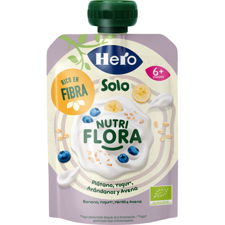 Hero Solo Pouch Nutriflora Yogurt Banana Avena Mirtilli 100 g