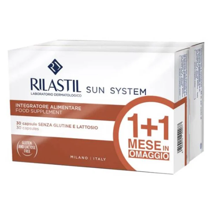 Rilastil Sun System Capsule 1+1 Integratore per la Pelle 60 capsule