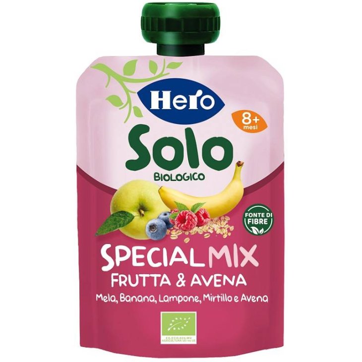 Hero Solo Pouch Banana Mirtillo Lampone e Avena 100 g