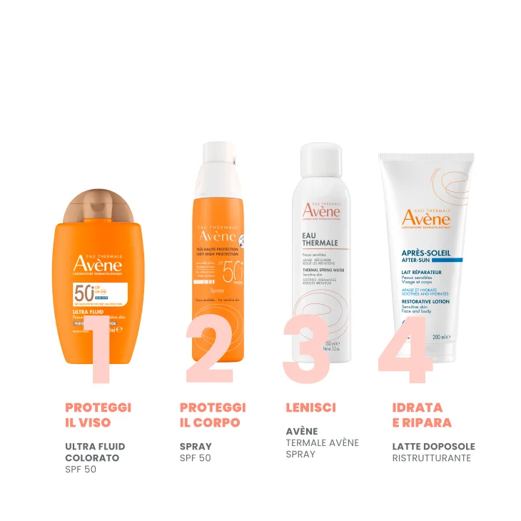Av&egrave;ne Ultra Fluid Perfezionatore SPF50+ Protezione Solare Uniformante Colorata 50 ml