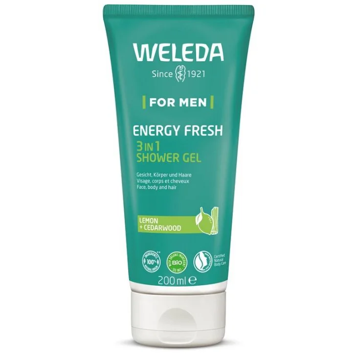 Weleda For Men Doccia Energy Fresh 3in1 Gel Doccia 200 ml