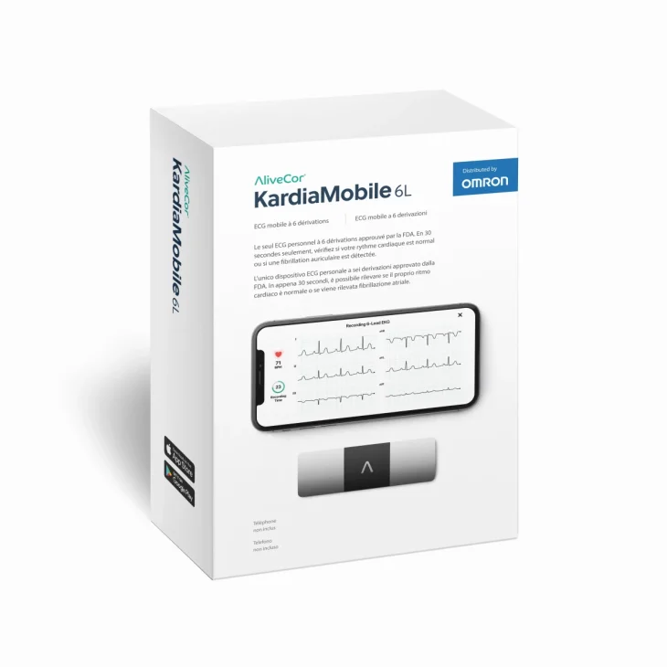 Omron Kardia Mobile 6L Elettrocardiogramma Portatile