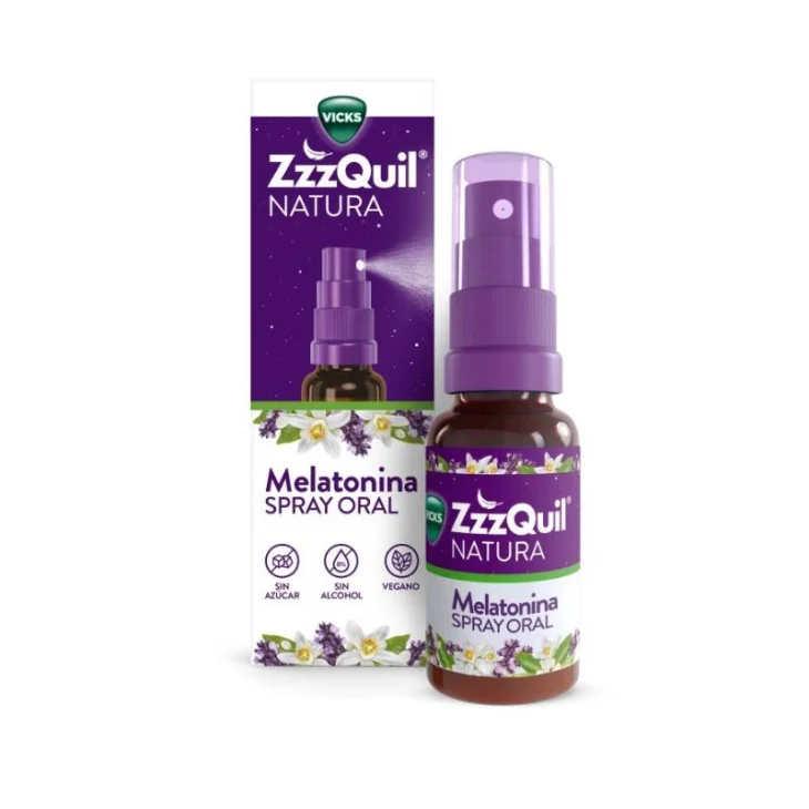 Vicks ZzzQuil Natura Spray Melatonina per Favorire Sonno 30ml
