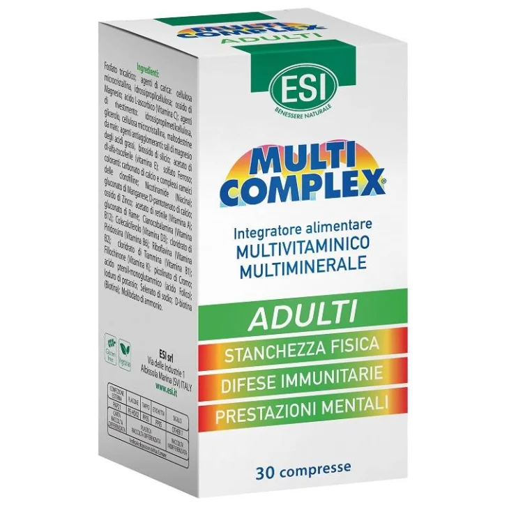 Esi Multicomplex Adulti Integratore di Vitamine e Sali Minerali 30 Compresse
