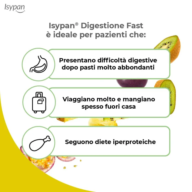 Isypan Digestione Fast Integratore di Enzimi Digestivi 20 bustine orosolubili