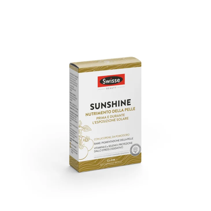 Swisse Sunshine Nutrimento della Pelle Prima e Durante Esposizione al Sole 30 capsule