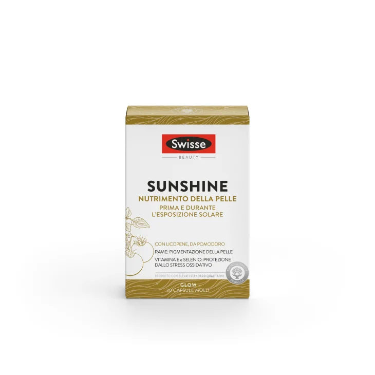 Swisse Sunshine Nutrimento della Pelle Prima e Durante Esposizione al Sole 30 capsule
