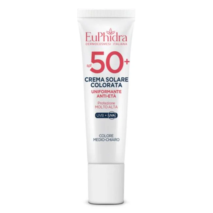 Euphidra Kaleido Crema Colorata Viso SPF50+ Tonalità Medio-Chiara 30 ml