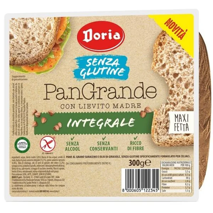 Doria PanGrande Integrale senza Glutine 300 g