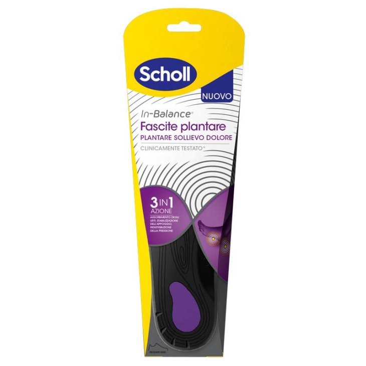 Scholl In-Balance Plantare per Fascite Misura Large