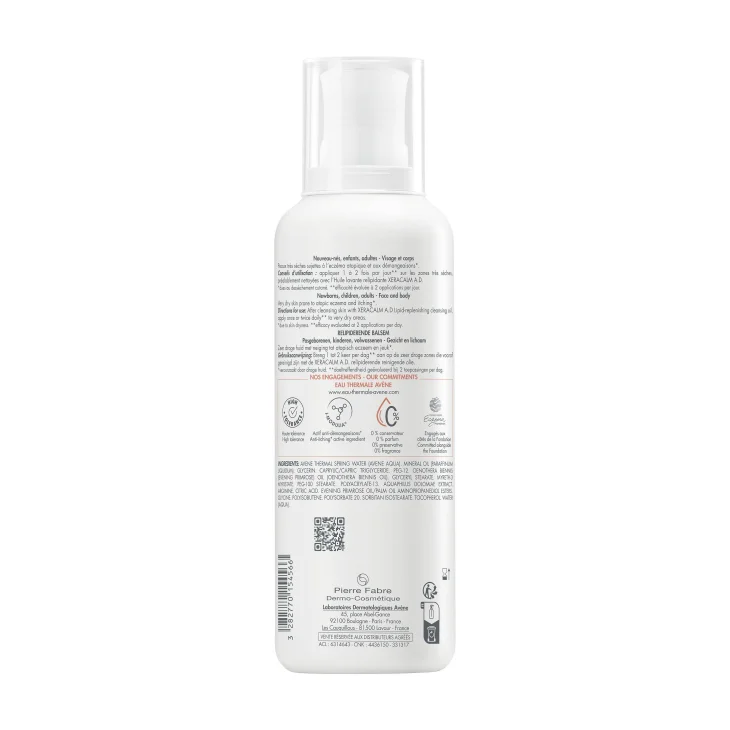 Avène Eau Thermale Xeracalm AD Balsamo Liporestitutivo Corpo 400 ml Nuova Formula
