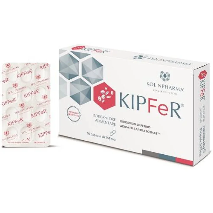 KipFer Integratore a Base di Idrossido di Ferro 30 Capsule