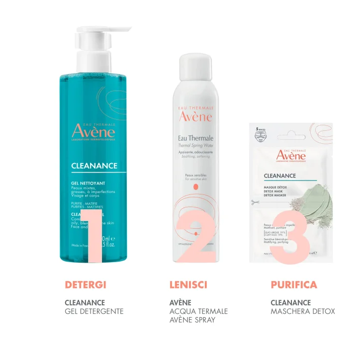Avène Cleanance Maschera Detox Viso 2 pezzi 6 ml