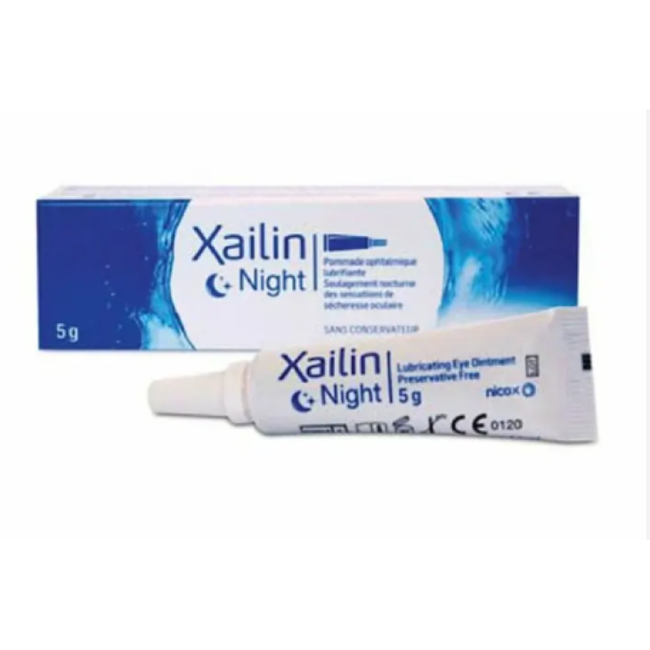 Xailin Unguento Lubrificante Oftalmico Night Per Lubrificare e Proteggere gli Occhi 5g