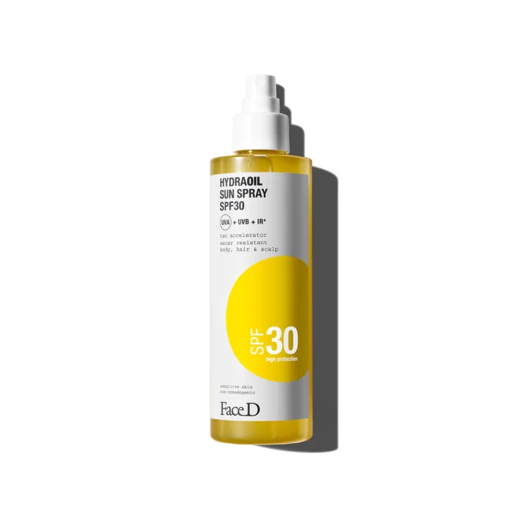 Face D Hydraoil Spray Solare per Corpo e Capelli SPF30 200 ml