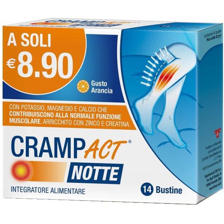 Linea Act CrampAct Notte Integratore di Magnesio e Potassio 14 Bustine