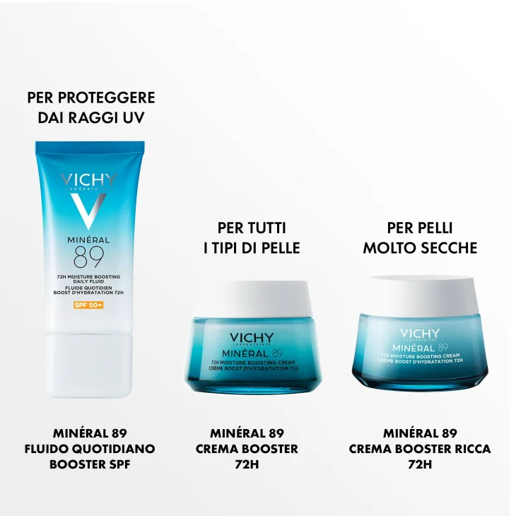 Vichy Mineral 89 UV SPF50+ Fluido Idratante Viso 50 ml