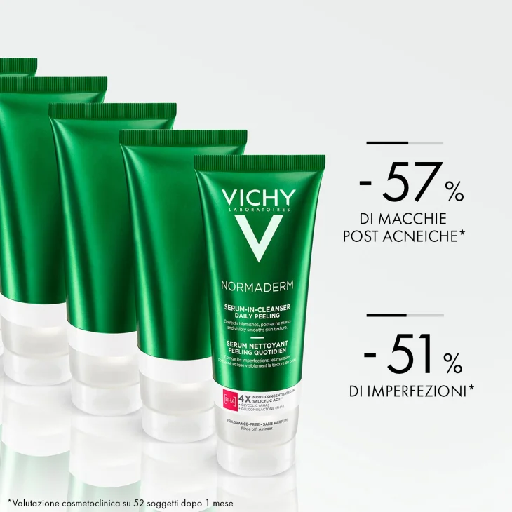 Vichy Normaderm Nettoyant Peeling Cleanser Siero Detergente Quotidiano 125 ml