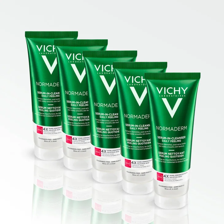 Vichy Normaderm Nettoyant Peeling Cleanser Siero Detergente Quotidiano 125 ml