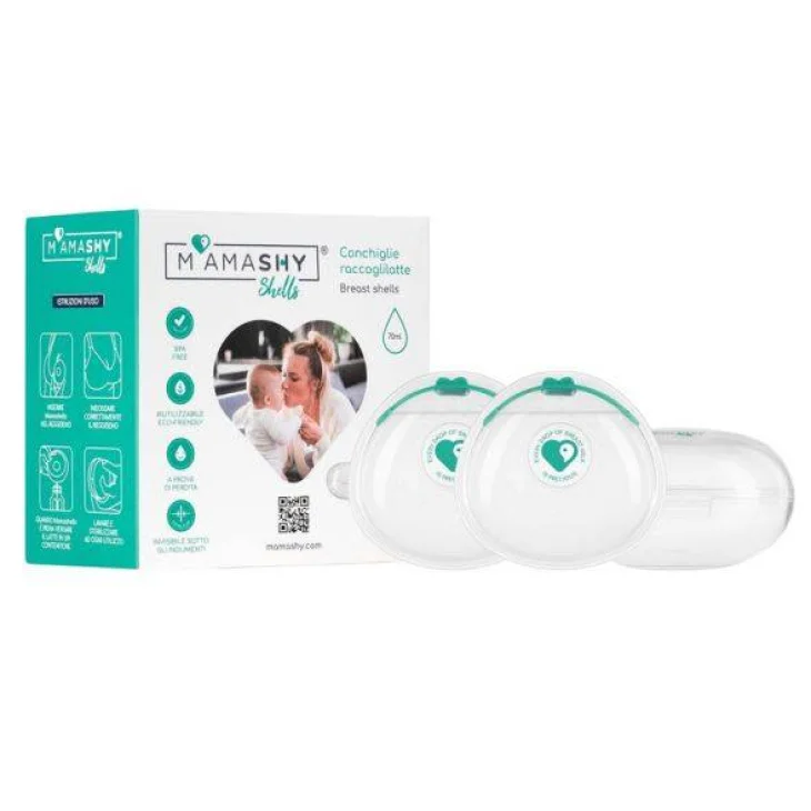 MamaShy Shells Coppette Raccoglilatte con Custodia 2 pezzi