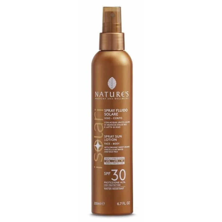 Nature's i Solari Spray Fluido Viso-Corpo SPF30 200 ml