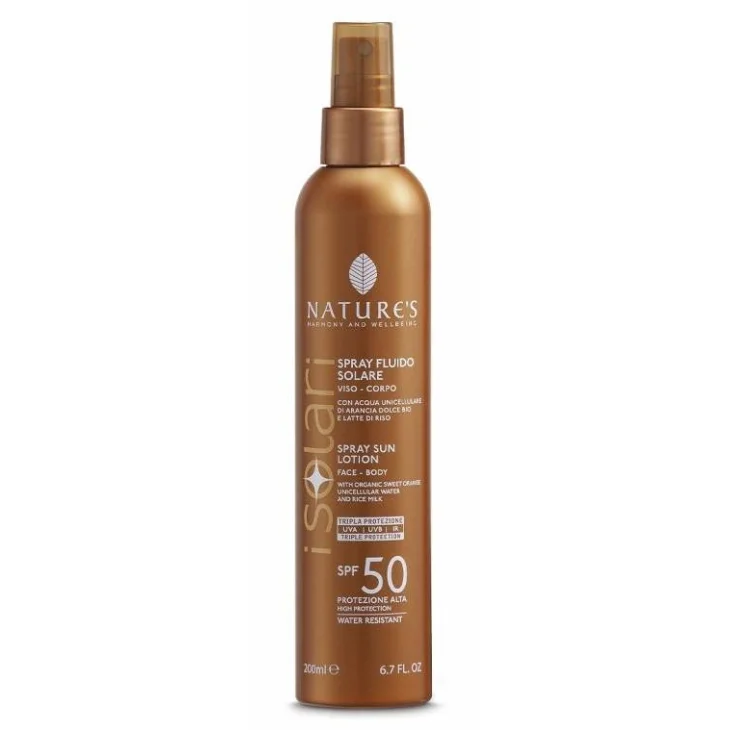 Nature's i Solari Spray Fluido Viso-Corpo SPF50 200 ml