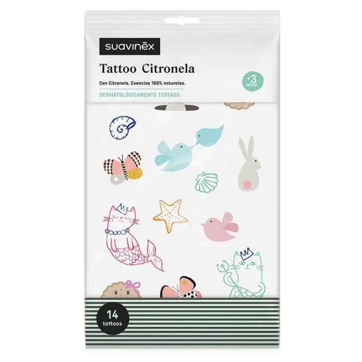 Suavinex Tatuaggi Citronella 14 Pezzi
