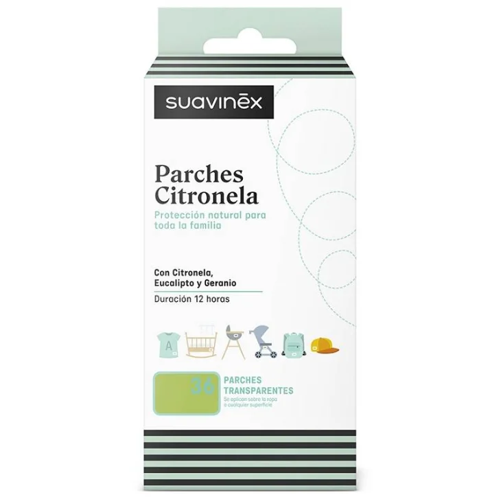 Suavinex Patches Trasparenti Citronella 36 Pezzi