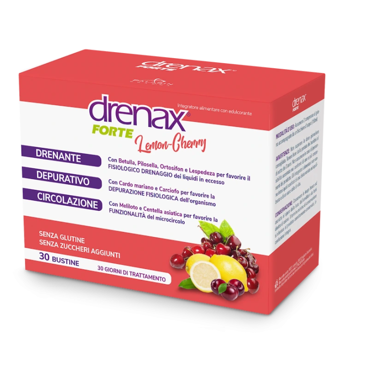 Drenax Forte Lemon Cherry Integratore Drenante 30 bustine