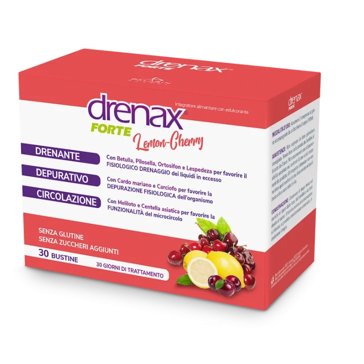 Drenax Forte Lemon Cherry Integratore Drenante 30 bustine
