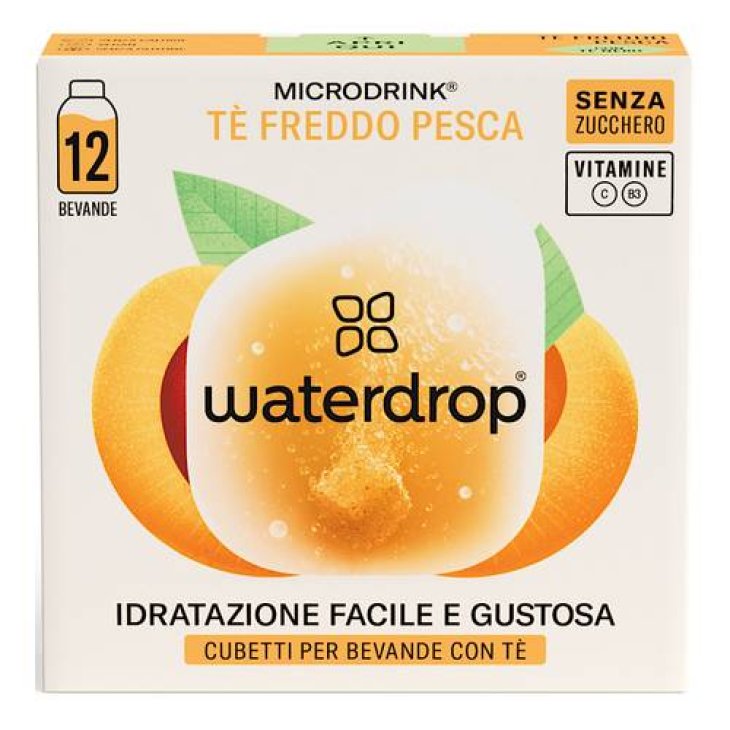 Waterdrop Ice Tea Pesca 12 Cubetti