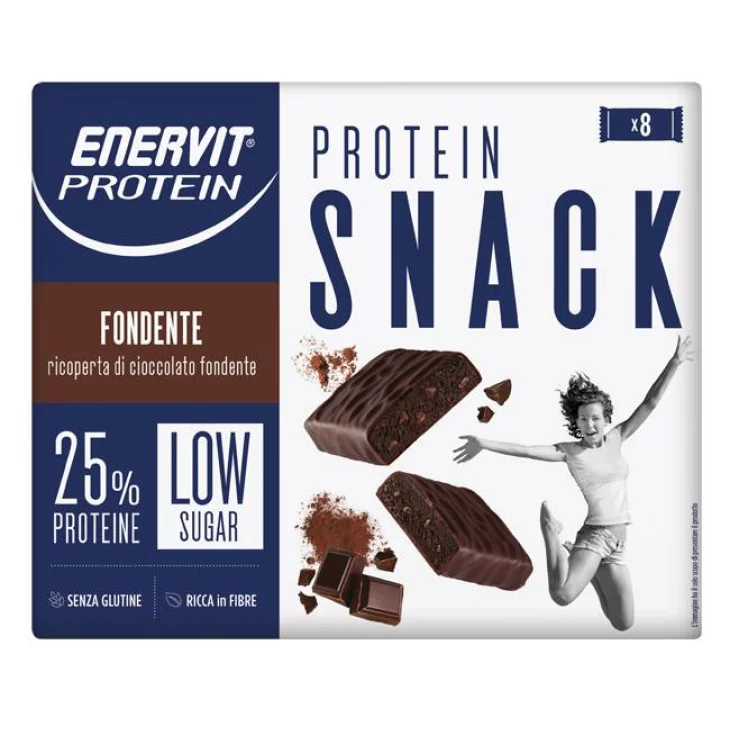 Enervit Protein Snack Fondente Low Sugar 8 Barrette