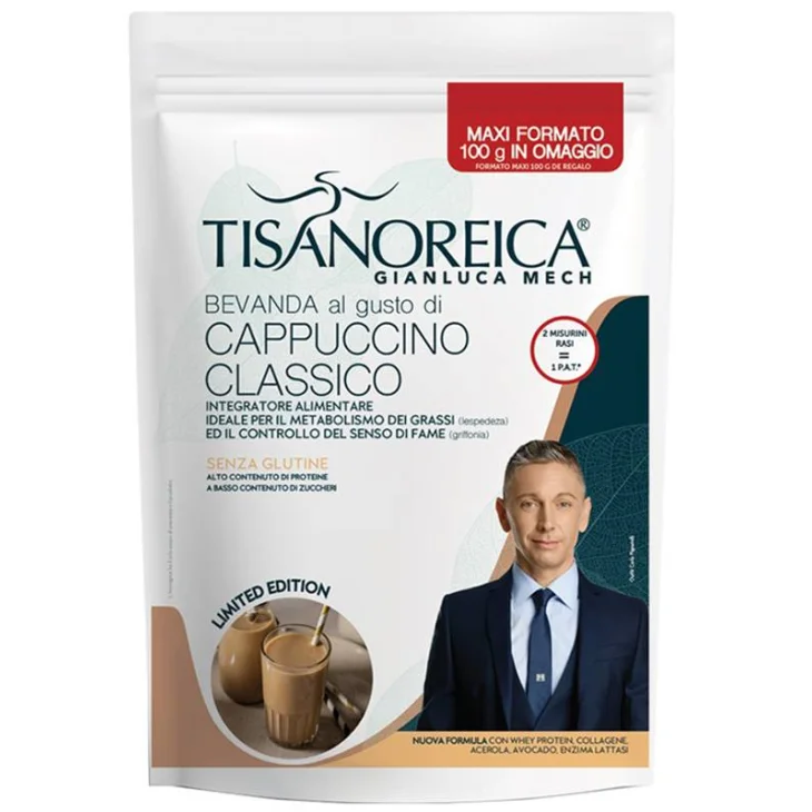 Tisanoreica Bevanda Gusto Cappuccino senza Glutine POT 500 g