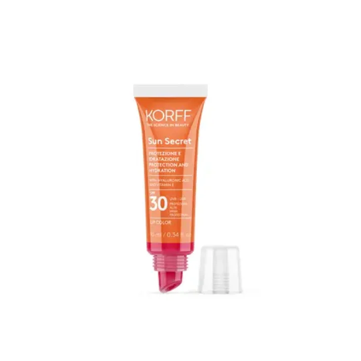 Korff Sun Secret Lip Color Protezione solare Labbra Idratante spf30 03 Cherry 10 ml
