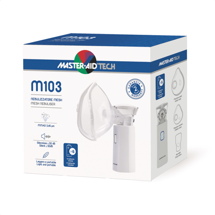 Master-Aid M103 Nebulizzatore Ultrasuoni Aereosol Tecnologia Mesh