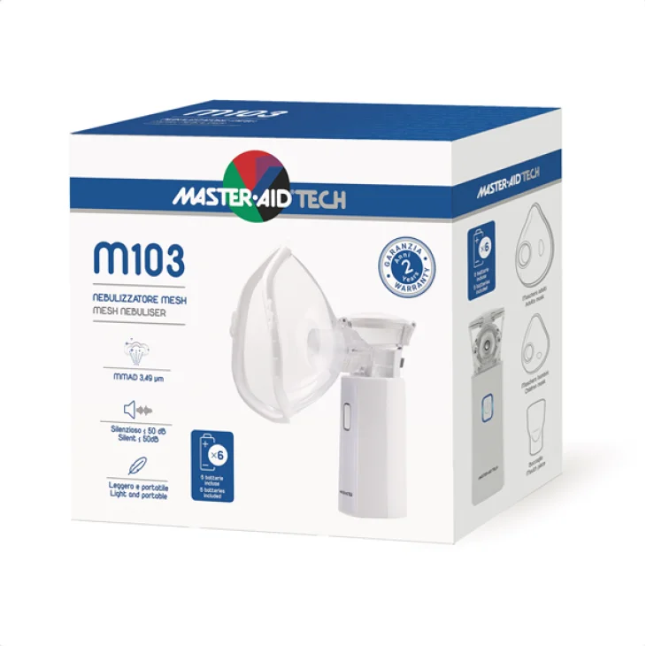 Master-Aid M103 Nebulizzatore Ultrasuoni Aereosol Tecnologia Mesh