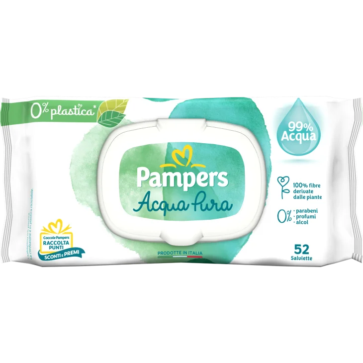 Pampers Protezione Pura Naturello 52 salviette